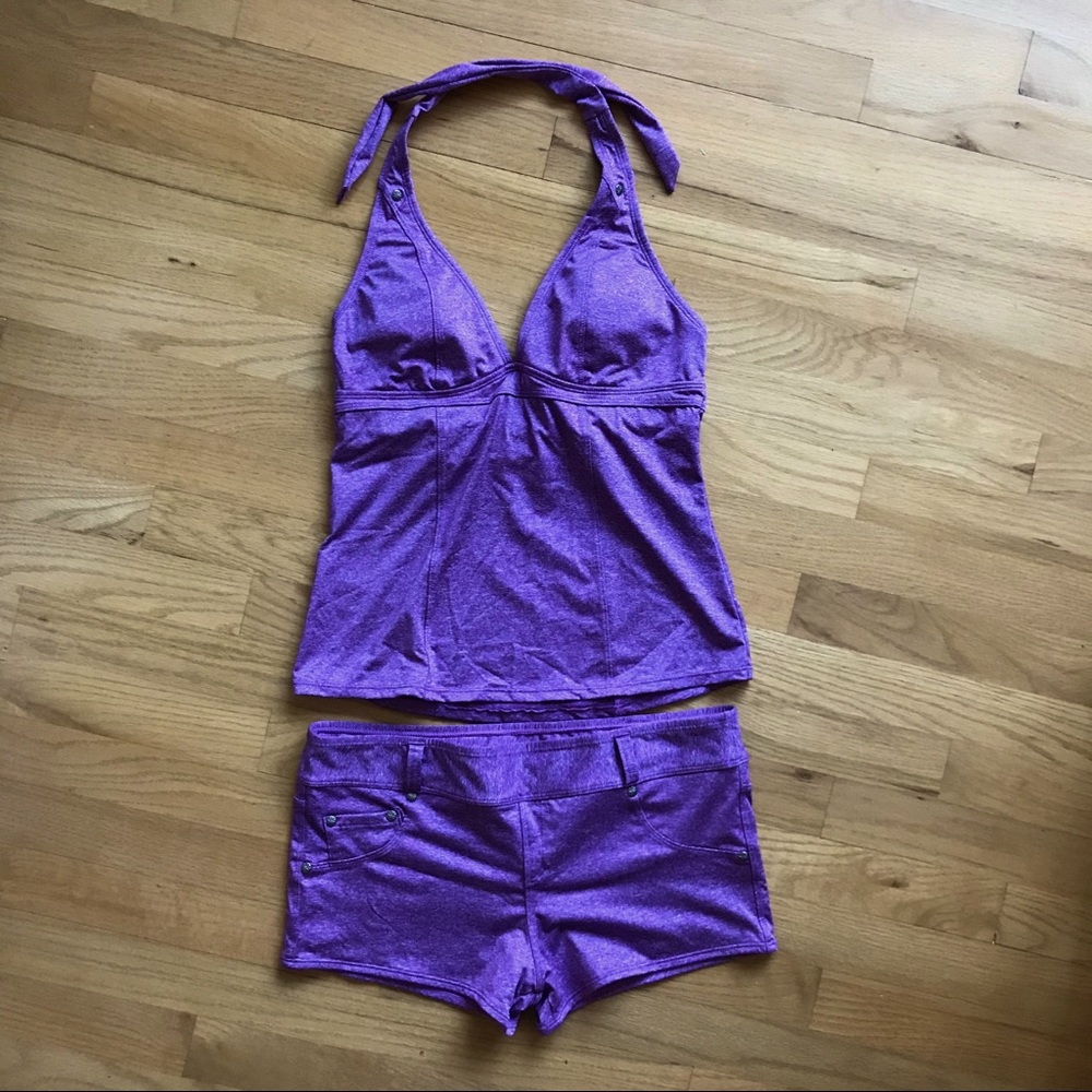 Athleta tankini and boy shorts swimsuit set